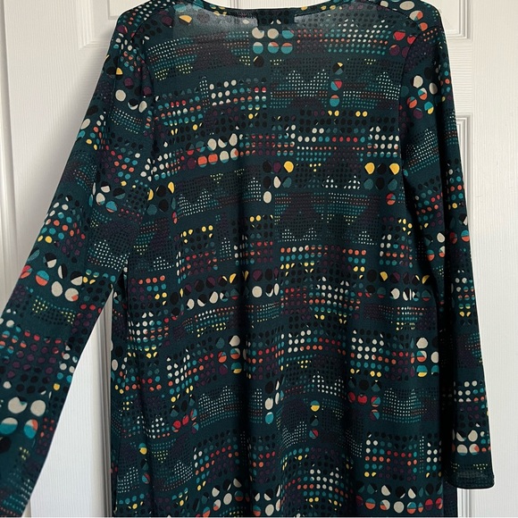 Lularoe | Sarah Open Front Duster Cardigan Teal Color Women's - Picture 6 of 7
